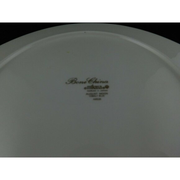 Mikasa August Moon Cobalt Blue Bone China Dinner Plate 10 3/4" Floral Design - Picture 5 of 5